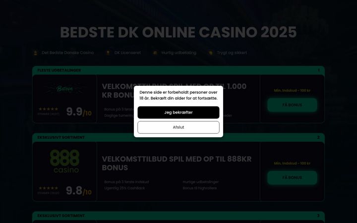 Screenshot of dktopratedcasinos.com