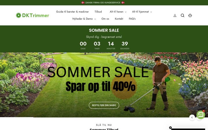 Posnetek zaslona dktrimmer.dk