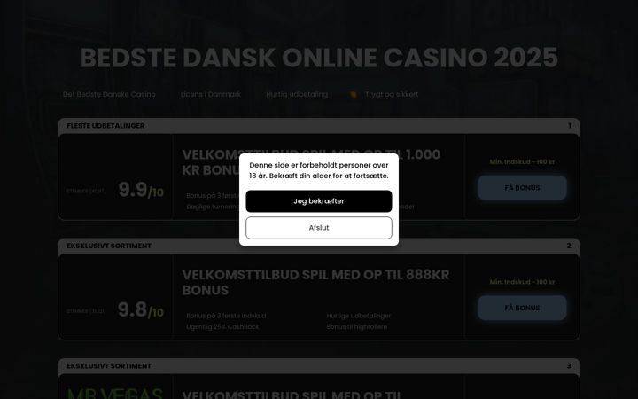 Screenshot of dktrustedcasinos.com