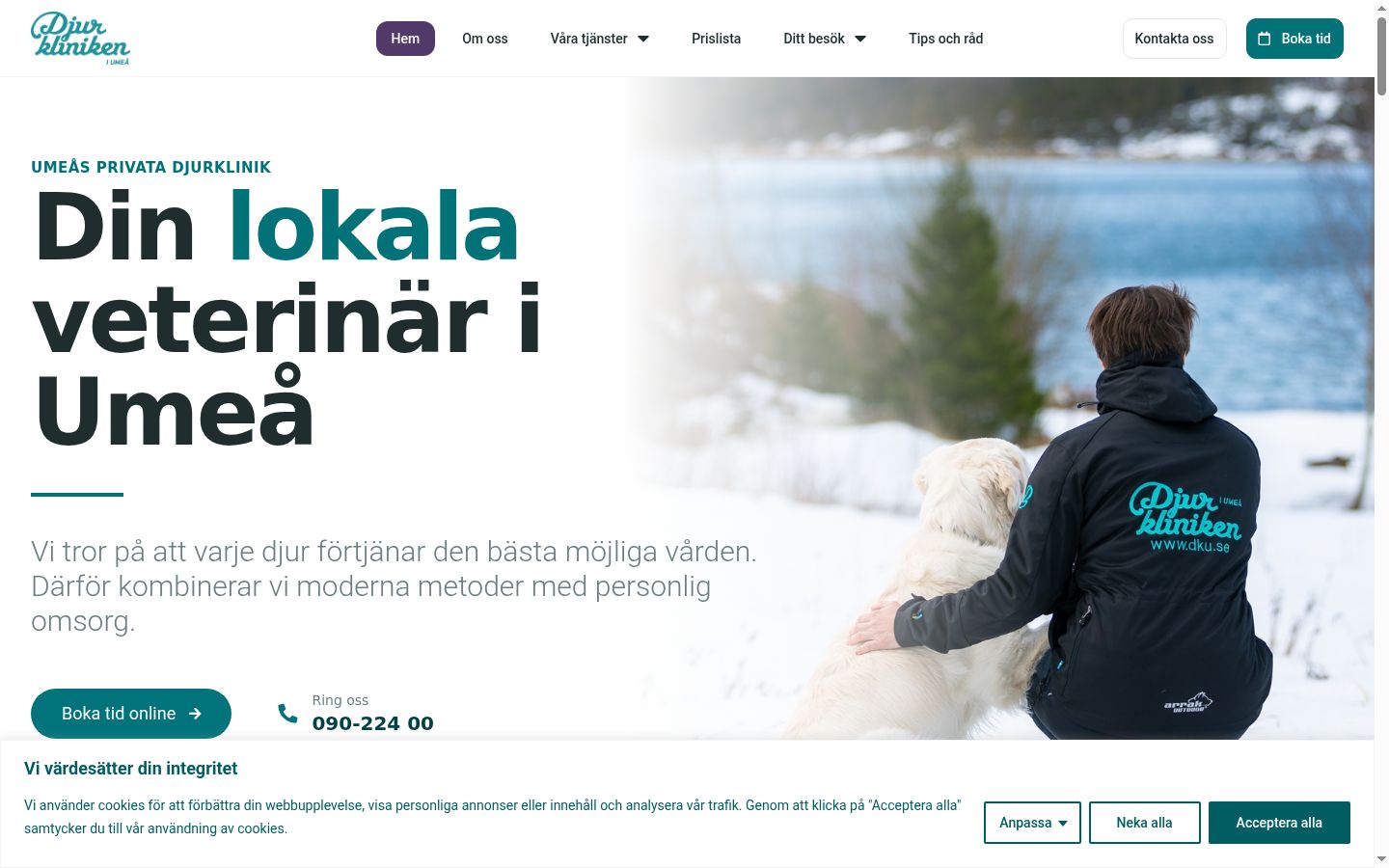 Snímek obrazovky baneru souhlasu zobrazeného před jakoukoli interakcí