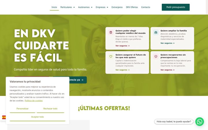 Screenshot of dkvagenteisabelvivas.es