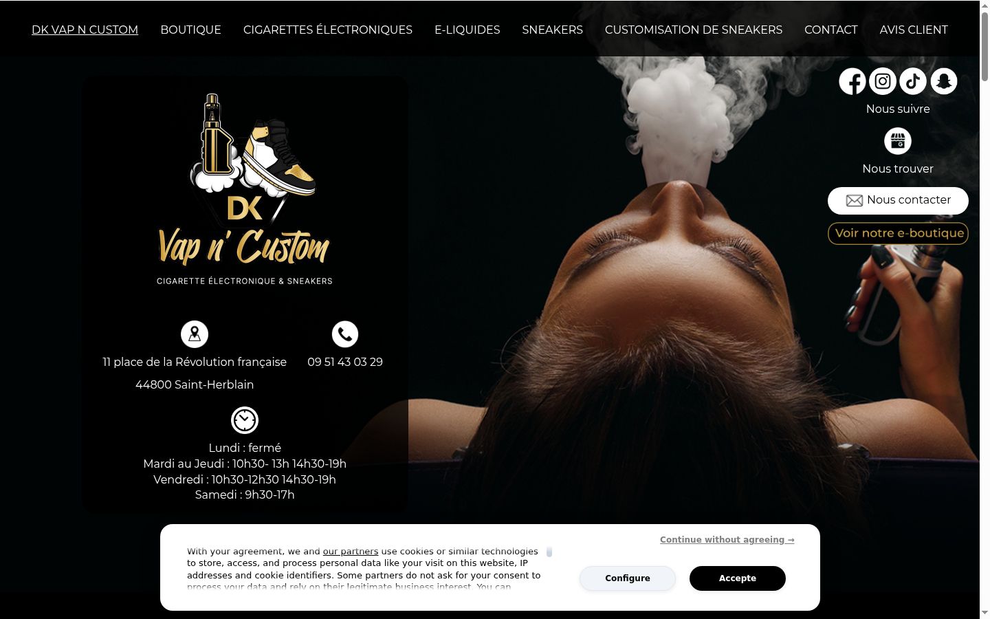 Sutikimo reklamjuostės, rodytos prieš bet kokią sąveiką, ekrano kopija