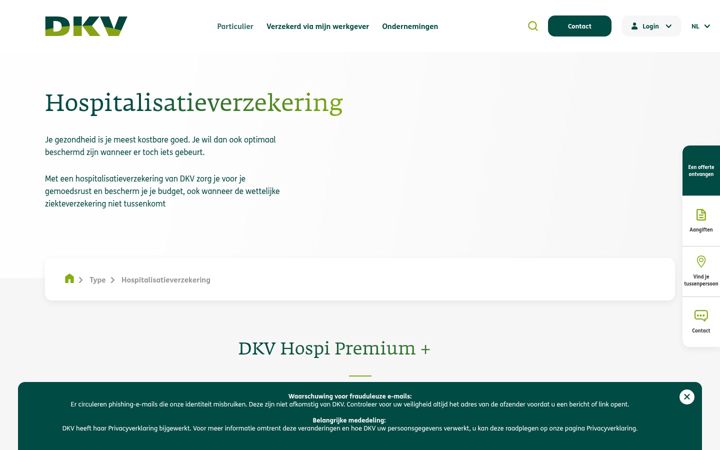 Screenshot of dkvhospi.be