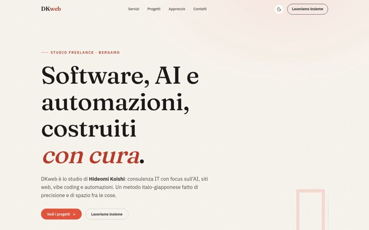 Snimka zaslona za dkweb.it