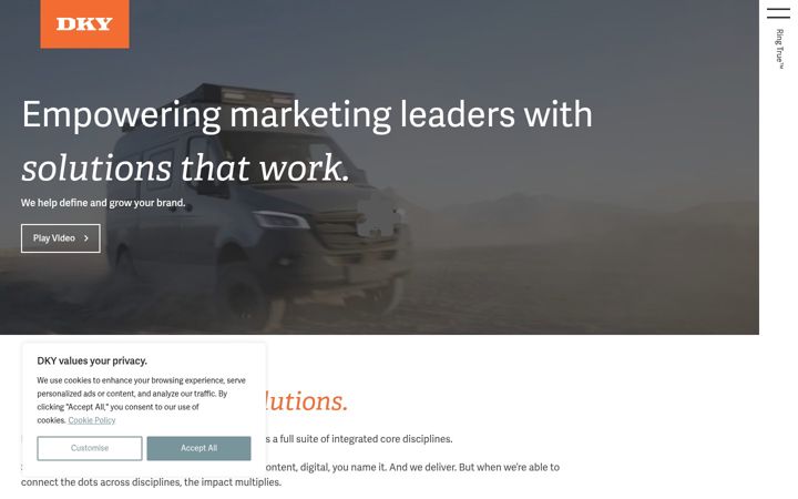 Screenshot of dkyinc.com
