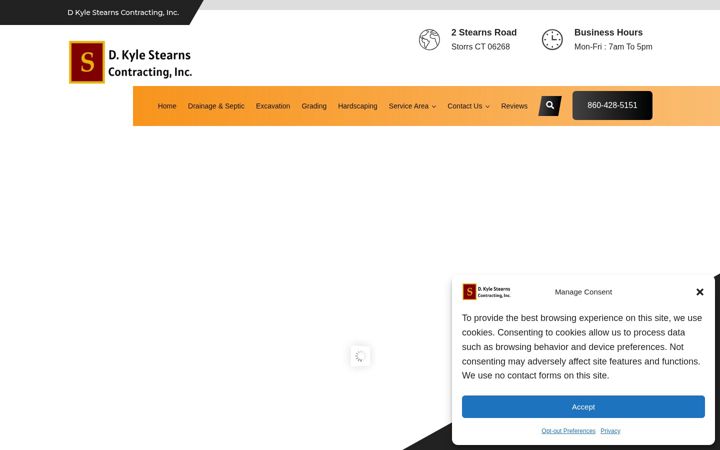 Screenshot of dkylestearnscontracting.com