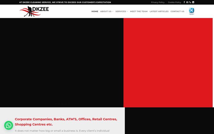 Screenshot του dkzee.co.za