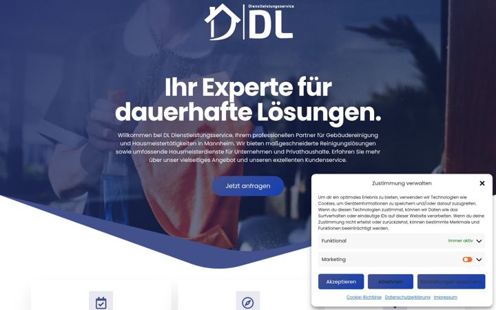 Skjámynd af dl-dienstleistungsservice.de