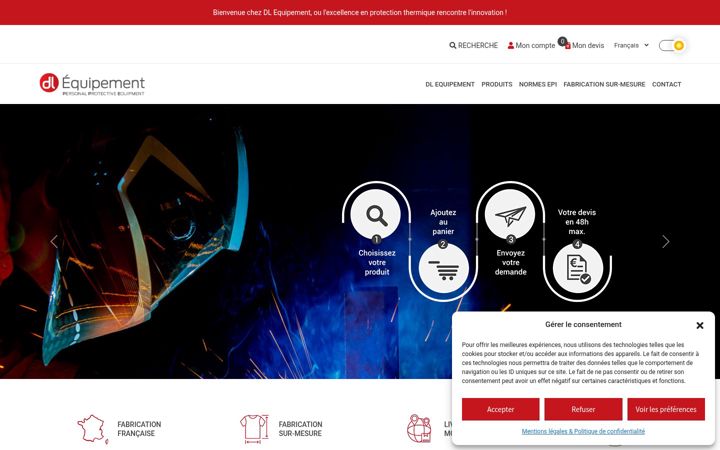 Ekrano kopija dl-equipement.fr