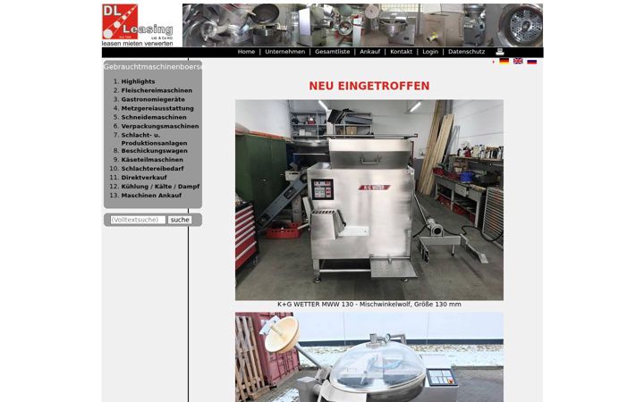 Screenshot of dl-leasing.com