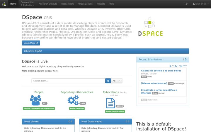 Screenshot of dl.uc.pt