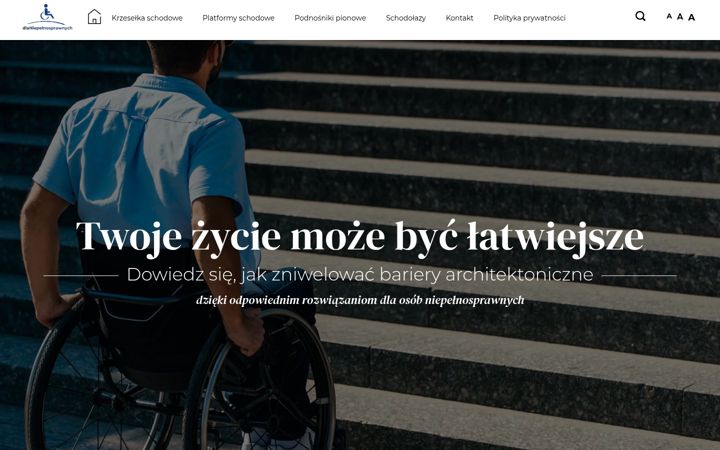 Captura de pantalla de dla-niepelnosprawnych.pl