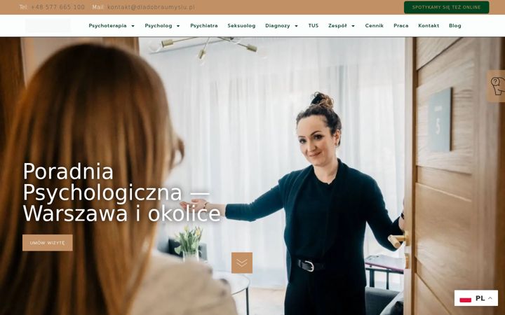Captura de pantalla de dladobraumyslu.pl