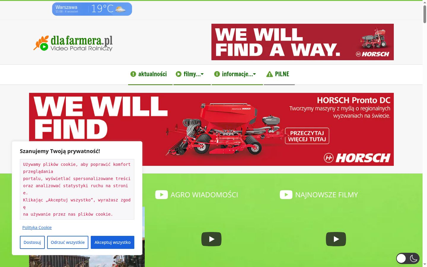 Sutikimo reklamjuostės, rodytos prieš bet kokią sąveiką, ekrano kopija
