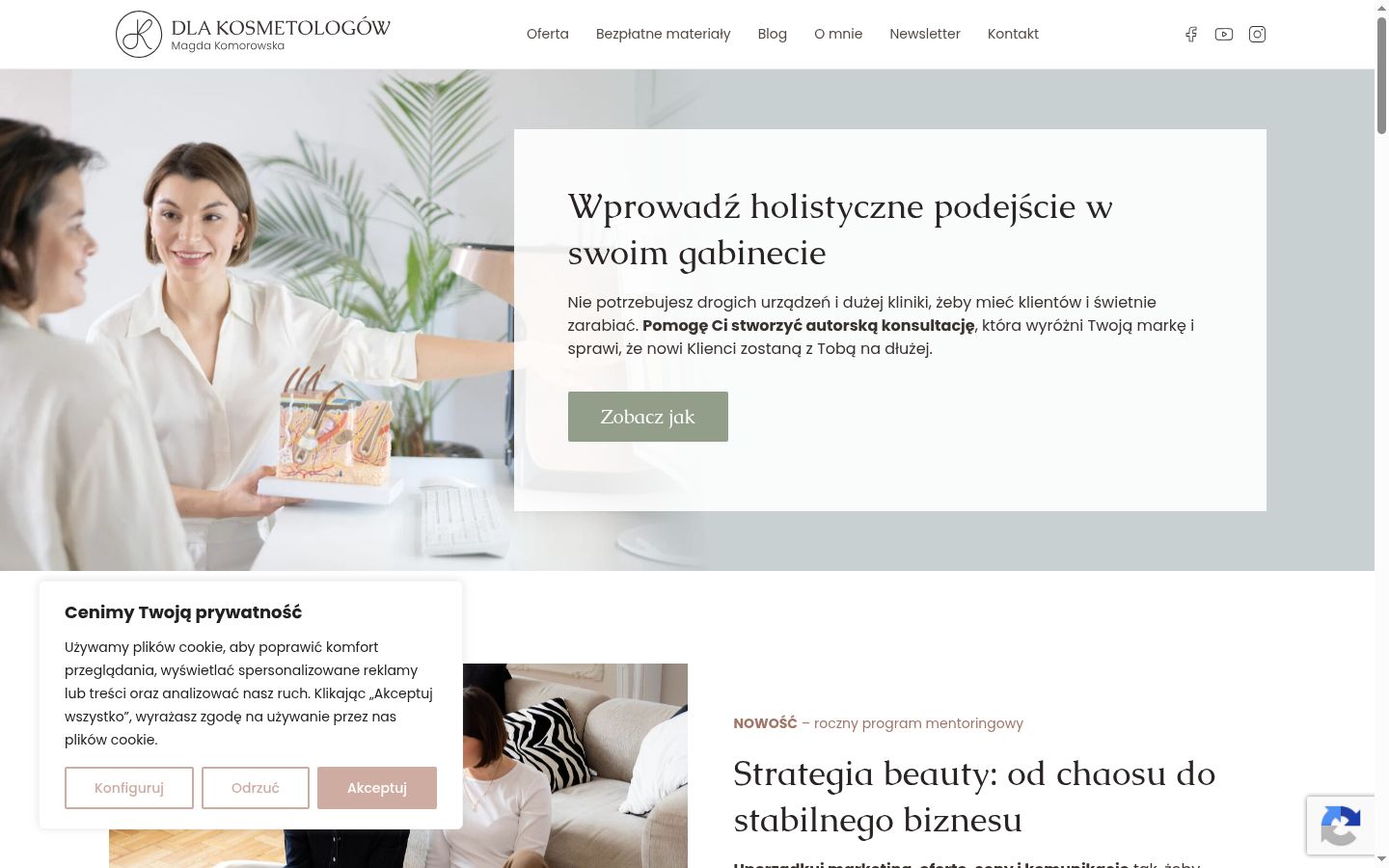 Snímek obrazovky baneru souhlasu zobrazeného před jakoukoli interakcí