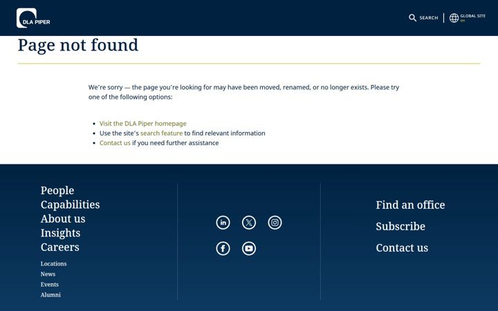 Screenshot of dlapiper.com