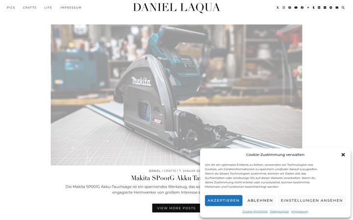 Screenshot of dlaqua.de