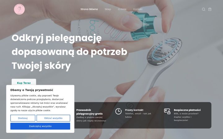 Captura de pantalla de dlatwojegopiekna.pl