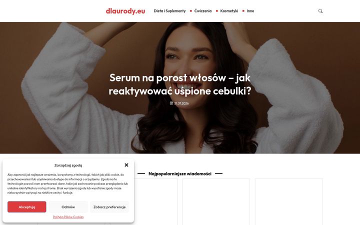 Zrzut ekranu dlaurody.eu