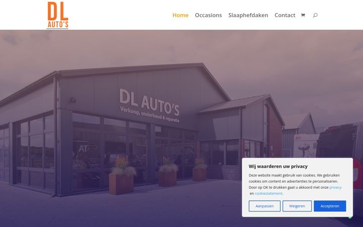 Skærmbillede af dlautos.nl