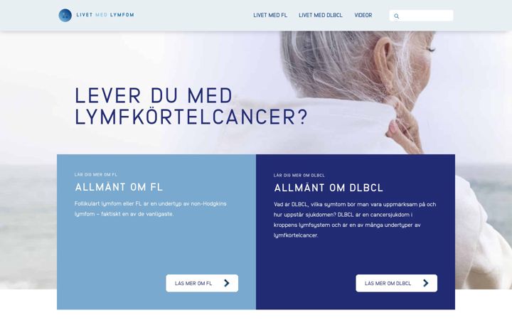 Screenshot of dlbcl-livet-med-lymfom.se