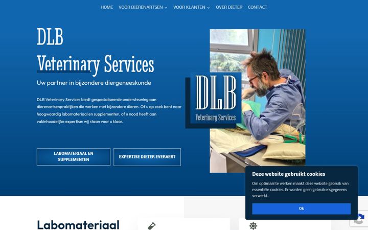 Screenshot of dlbveterinaryservices.be