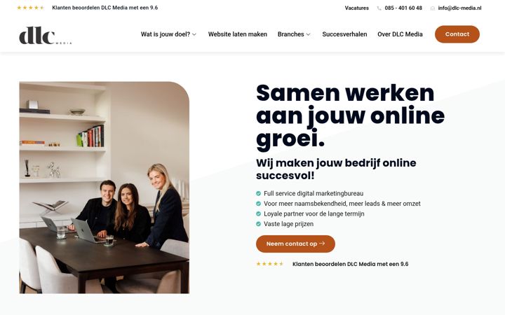 Skærmbillede af dlc-media.nl