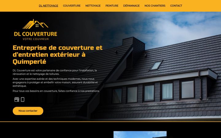 Captura de pantalla de dlcouverture-quimperle.fr