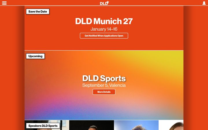 Screenshot of dld-conference.com