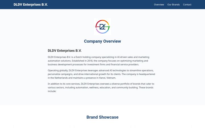 Screenshot of dldv-enterprises.com