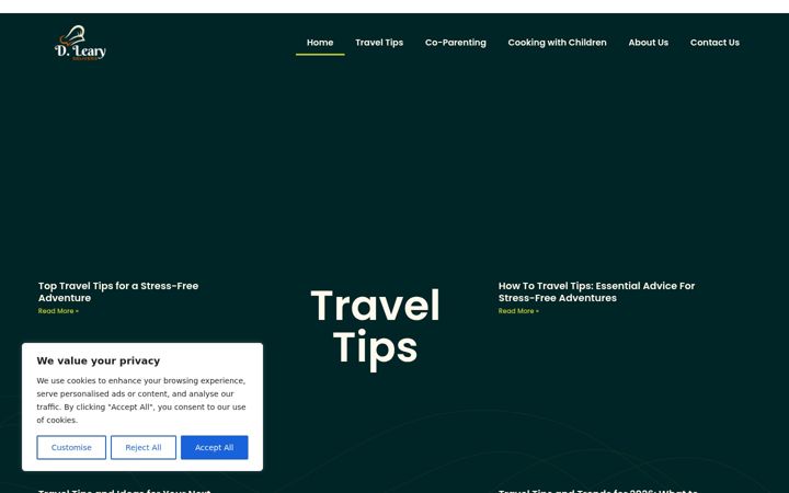 Screenshot of dlearydelivers.com