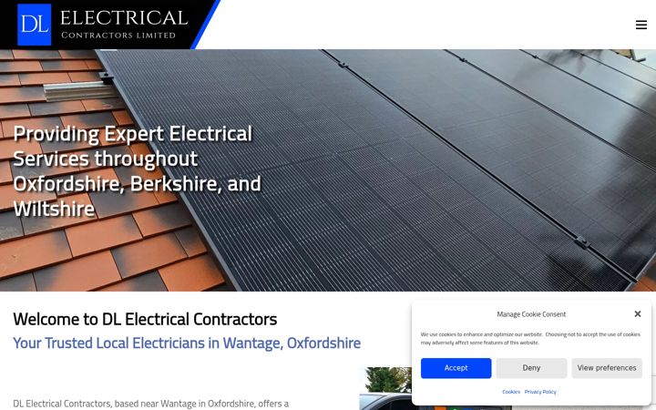 Screenshot of dlelectricalltd.com