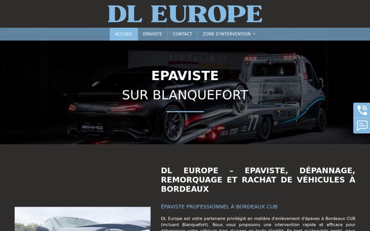 Captura de pantalla de dleurope-epaviste-bordeaux.fr