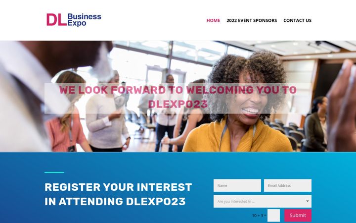 Snímek obrazovky dlexpo.co.uk