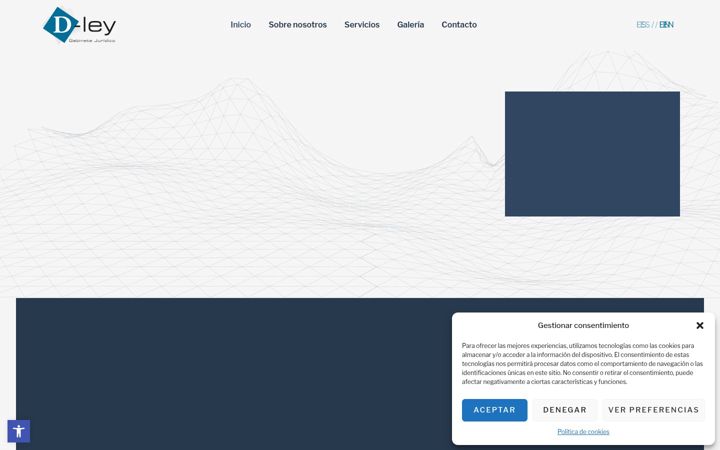 Screenshot of dleyabogadosburgos.com