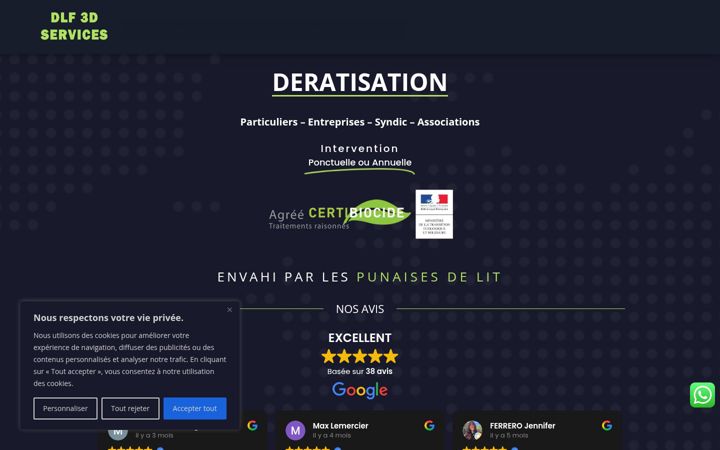 Captura de pantalla de dlf3dservices.fr