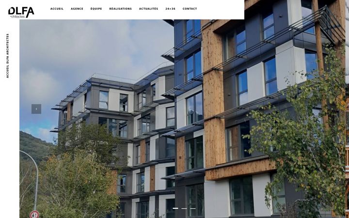 Captura de pantalla de dlfa-architectes.fr