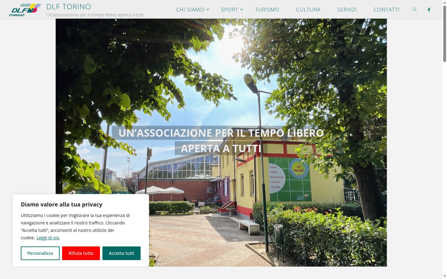 Screenshot des Einwilligungsbanners vor jeglicher Interaktion
