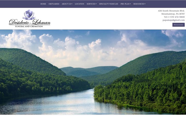 Screenshot of dlfuneralhome.com