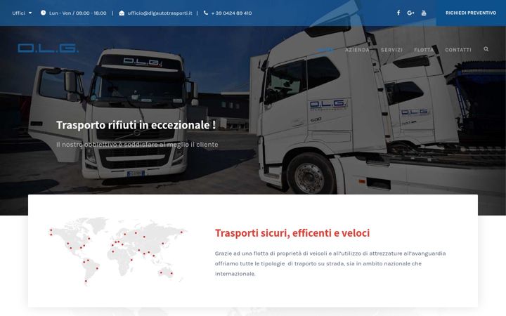 Screenshot of dlgautotrasporti.it