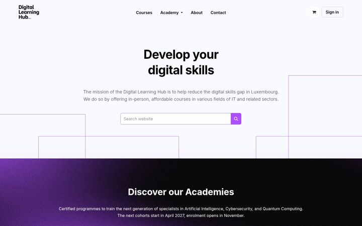Screenshot of dlh.lu