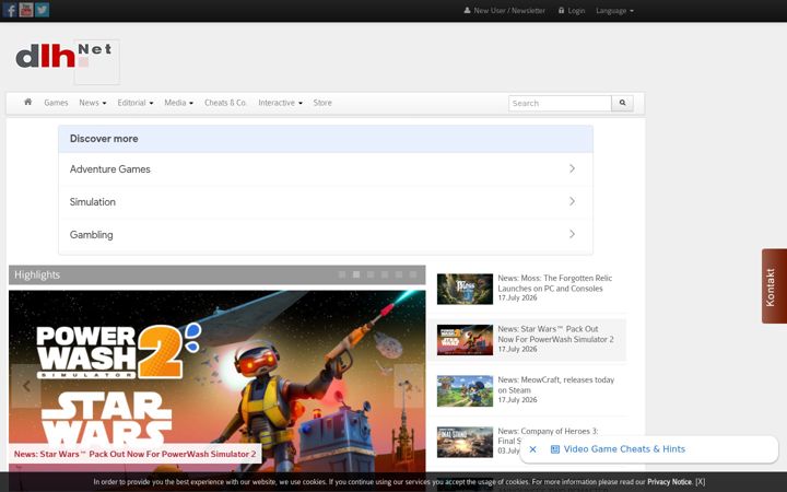 Screenshot of dlh.net