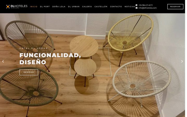 Screenshot of dlhoteles.com