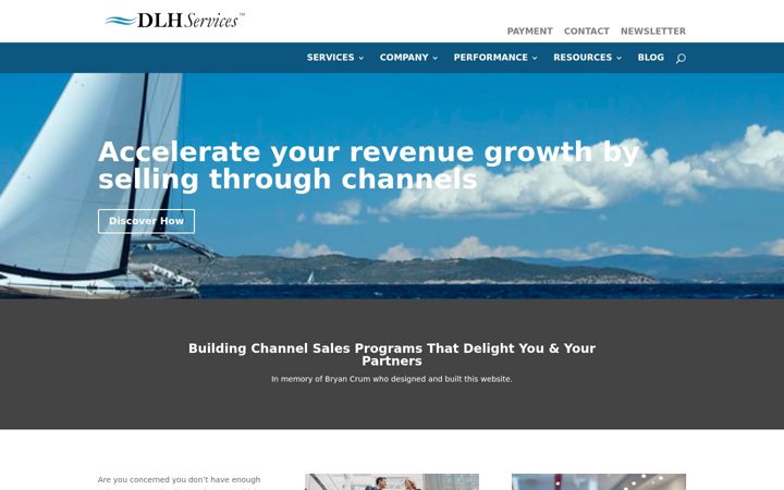 Screenshot of dlhservices.com