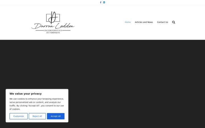 Screenshot of dliattorneys.co.za