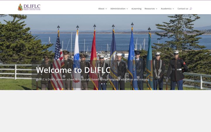 Screenshot of dliflc.edu