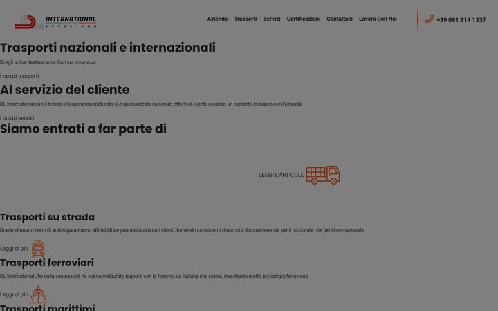 Screenshot of dlinternational.it