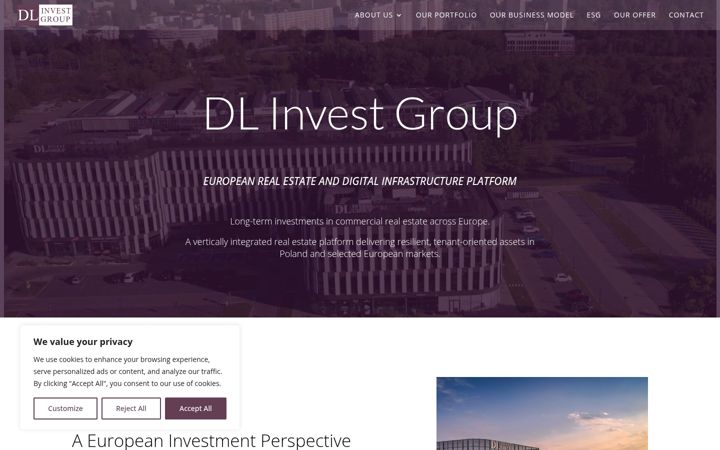 Screenshot of dlinvest.lu