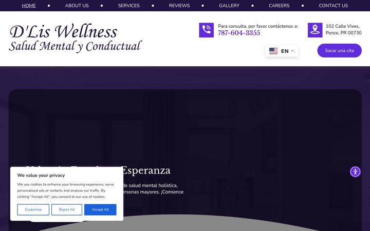 Snímek obrazovky dlissaludmental.org