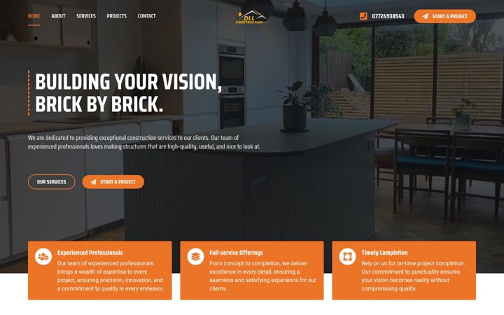 Snímek obrazovky dll-construction.co.uk